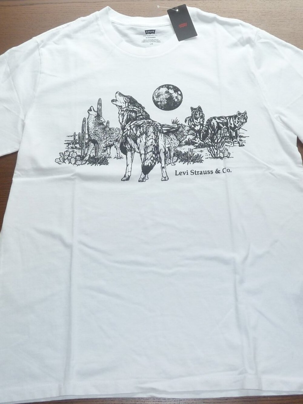 Levi Strauss & Co. Howling Wolf Pack T-Shirt Wild Mens Size L or XL 100% Cotton